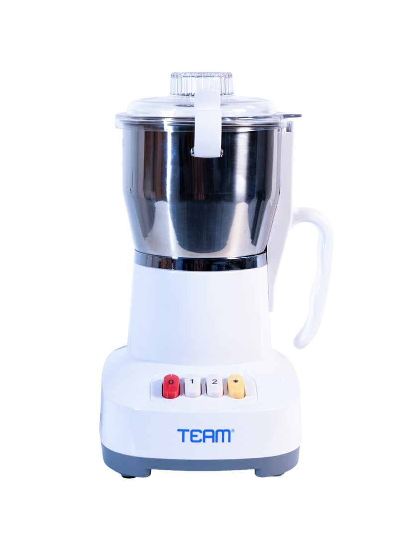 TEAM Powerful & Large Electric Grinder 400W | Stainless Steel Blades | 300g Capacity | 2-Speed + Pulse | Coffee, Spices, Nuts & Dry Food Grinder | Heavy-Duty  Multi-Purpose Grinder - Image 1